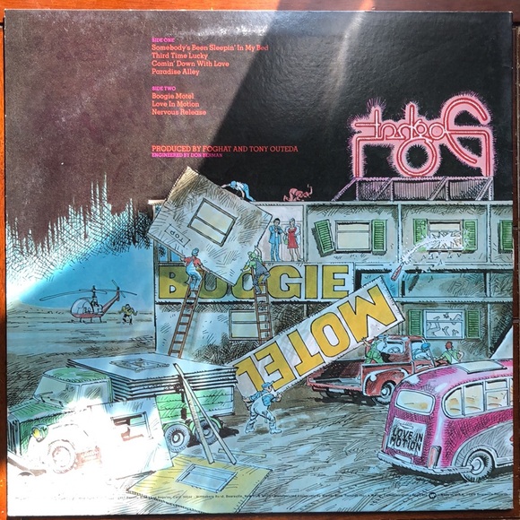 Foghat Boogie Motel Vinyl Lp '79 - Picture 2 of 7